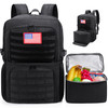 BERTASCHE Lunch Backpack Laptop Backpack 17 inch for Work wInsulated Cooler Lunch box for Men Women Casual Daypack for T