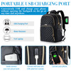 Kuosdaz Laptop Backpack for Women School Backpack for Teen Girls 156 Inch Quilted Work Backpack Purse with USB Charging