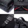 boshiho Real Leather Laptop Backpack Fashion Travel Bag Daypack for Men Crocodile Pattern L
