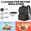 MATEIN Lunch Backpack for Men Insulated Work Backpack with Lunch Compartment Large Padded Laptop Bag Fits 156 Inch Compu