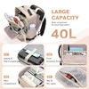 VNINE Travel Backpack for Women Men 40L Large Carry on Backpack 17 Inch Laptop Backpack Flight Approved Business Work Ba