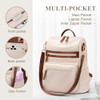 VNINE PU Leather Backpack Purse for WomenAnti Theft Backpack Fashion Travel Ladies Shoulder Bags Handbags
