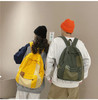 MININAI Vintage Canvas Backpack for Women Men Grunge Hippie Boho Patchwork Backpack College Book Bag Travel Casual Daypa