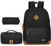 SUPACOOL Casual Laptop Backpack Lunch bag Pencil bag School backpack with USB Port for Men and Women Bookbag for Boys an