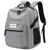 abshoo Classical Laptop Travel Backpack for Women Men College School Bookbag With USB Charging Port Grey