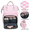 Dezcrab Checkered Laptop Backpack for Women College Bookbag School Backpack Work Business Travel 156 Inch Computer Backp