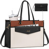 LOVEVOOK Laptop Bag for Women 156 Laptop Tote Purse 2in1 Professional Work Bag Business Briefcase with Clutch Purse Wate