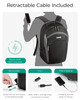 BAGSMART Laptop Backpack for Men Backpack with Retractable Cable 156 Inch Business Backpack College Computer Backpack Gr