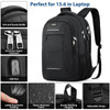 Backpack for Men and Women School Backpack for Teens Black Backpack for Boys with USB Charging Port Fits 156 Inch Laptop