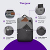 Targus Sagano EcoSmart Travel Laptop Backpack Gray Lightweight Travel Backpack Fits Laptops Up to 156 EcoFriendly Backpa