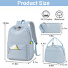 Bluboon Teens Backpack Set Girls School Backpack Lunch Box Pencil Bags Student Bookbags 3 in 1