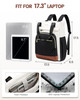 LOVEVOOK Laptop Backpack for Women 17 Inch Work Laptop Bag Teacher Nurse Backpack Wide Open Travel Backpack Purse Conver