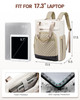 LOVEVOOK Laptop Backpack for Women 17 Inch Work Laptop Bag Teacher Nurse Backpack Wide Open Travel Tote Backpack Purse B