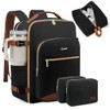 LOVEVOOK 40L Large Travel Backpack for Women Men 17 Inch Carry on Backpack for Traveling on Airplane Personal Item Bag A