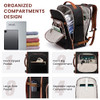 LOVEVOOK 40L Large Travel Backpack for Women Men 17 Inch Carry on Backpack for Traveling on Airplane Personal Item Bag A