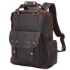 TIDING Genuine Leather 156 inch Laptop Backpack for Men College Casual Rucksack Backpack Business Travel Daypack
