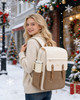 LOVEVOOK Laptop Backpack for Women Vintage Travel Backpack Purse Airline Approved 156 Inch Large Computer Backpack Fashi