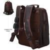 TIDING Full Grain Leather 173 Inch Laptop Backpack for Men Large Capacity Travel Weekender Camping Daypack Rucksack
