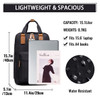 VASCHY School Backpack for Women Men Travel Backpack Water Resistant College High School Computer Bag Student Bookbag Bl