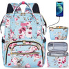 Kaome Lunch Backpack 156 Inch Laptop Backpack for Women with USB Port Nurse Gift Teacher Work Backpack Cooler Insulated
