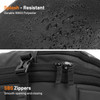 Oumurs Laptop Backpack for Long Travel with 3040L Expandable Large Capacity Waterresistant Black 1800D Oxford Fabric Lam