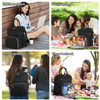 JCDOBEST Lunch Bag Backpack Insulated Cooler Backpack Lunch Box Laptop Backpack with USB Port for Women Men Fits 156 Inc
