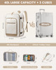 LOVEVOOK Travel Backpack For Women40L Carry On Backpack Flight ApprovedTSA Personal Item Travel Bag Fits 17 Inch LaptopB