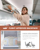 LOVEVOOK Travel Backpack For Women 40L Carry On Backpack Flight Approved TSA Personal Item Travel Bag Fits 17 Inch Lapto