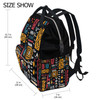 ALAZA African Ethinic Geometric Print Laptop Backpack Anti Theft Purse Backpack for Women Men156 inch Doctor Bag College