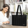 MOSISO Laptop Tote Bag 13133 inch Laptop Bag Compatible with MacBook Pro 14 HP Dell Lenovo Asus Notebook Vertical Quilte