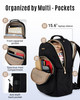 LIGHT FLIGHT Travel Laptop Backpack for Women 156 Inch Laptop Backpack with USB Charging Hole Water Resistant Computer B