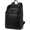 BOSTANTEN Men Leather Backpack 156 inch laptop Backpack Travel College Bag Black