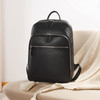 BOSTANTEN Men Leather Backpack 156 inch laptop Backpack Travel College Bag Black