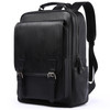 MOYYI Leather Backpack fits 156 Inch Laptop Vintage Backpack Waterproof Flap Bookbag for Men Leather Travel Backpack for