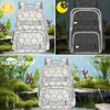 gxtvo 3PCS Bookbag for Girls Water Resistant Bookbag With Lunch Box 17 Inch School bag Set for College Teenagers Senior