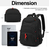 Boavan Laptop Backpack for men 156 inch Laptop Bag with USB Port Waterproof Travel Work Backpack Purse AntiTheft Teacher