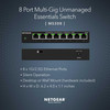 NETGEAR 8Port 25GB Switch MultiGigabit Ethernet Unmanaged Essentials Network Switch MS308 8 x 1G25G Desktop or Wall Moun