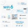 TPLink Deco X55 Pro AX3000 Whole Home WiFi 6 Mesh System Coverage up to 2500 SqFt up to 150 Devices 2x25G WANLAN Ports 4