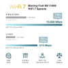 TPLink Omada WiFi 7 Wireless Access Point BE11000 TriBand 10G Port Business Standard Seamless Roaming Easy Setup 5Year W