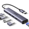 UGREEN USB to Ethernet Adapter 5 in 1 USB Hub with Ethernet Plug and Play Multiport Network Adapter with 3 USB 30 Port G