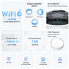 TPLink Deco X50 AX3000 Mesh WiFi System CeilingWallMountable WiFi 6 Mesh Replaces RouterAccess PointExtender Powered Dua