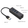 Cable Matters 4in1 USB Hub with Ethernet Support Gigabit Network USB 30 Hub Ethernet with 101001000Mbps Network 3X 5Gbps