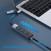 BENFEI 4in1 USBCUSB 30 to Ethernet Adapter with 3USB 30 Ports Compatible for iPhone 15 Series MacBook ProAir 20232022202