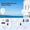 UeeVii CPE450 Wireless Bridge and WR3000K WiFi Router Kit 58G 3KM Point to Point Wireless Bridge Outdoor to Shop Barn Ga