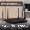NETGEAR Nighthawk 6Stream DualBand WiFi 6 Router RAX54S Security Features AX5400 Wireless Speed Up to 54 Gbps Covers up