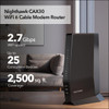 NETGEAR Nighthawk Modem Router Combo CAX30 DOCSIS 31 Cable Modem and WiFi 6 Router AX2700 27 Gbps Compatible with Xfinit