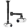 MountIt Projector Ceiling Mount and Wall Mount with Adjustable Arm Universal Projector Mount for LCDDLP Projectors Flush