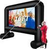 Inflatable Projector Screen Outdoor 15FT Blow up Movie Screen Support Front Rear Projection for Backyard Outdoor Movie N