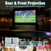 Inflatable Projector Screen Outdoor 15FT Blow up Movie Screen Support Front Rear Projection for Backyard Outdoor Movie N