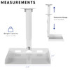 VIVO Universal Ceiling Extending Projector Tray Mount Height Adjustable Projection No Hole Installation Hidden Cable Rou